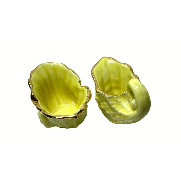 Vintage Set of Texas Souveniour Sea Themed Small Ceramic Sugar Bowl and Creamer - Picture 3 of 7